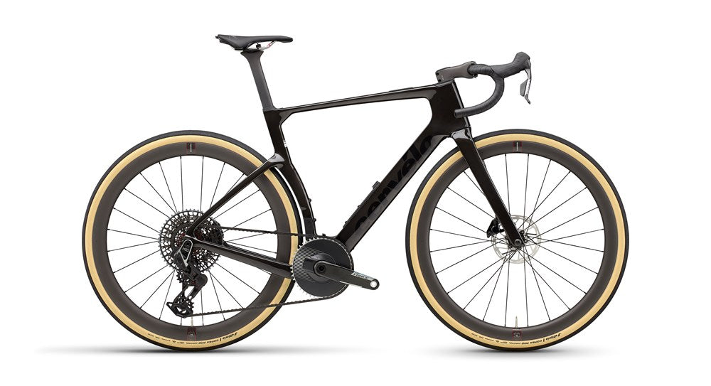 Black Cervélo Áspero-5 aerodynamic gravel bike with SRAM Force AXS 1
