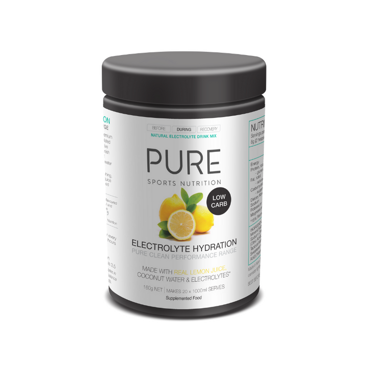 PURE ELECTROLYTE HYDRATION LOW CARB 160G LEMON