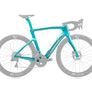 26 PINARELLO DOGMA F FRAME KIT LUXTER TURQUOISE