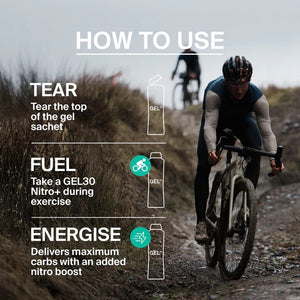 STYRKR GEL30 NITRO DUAL-CARB ENERGY GEL
