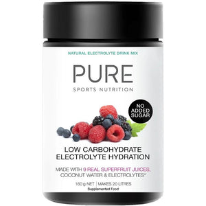 PURE ELECTROLYTE HYDRATION LOW CARB 160G SUPERFRUIT