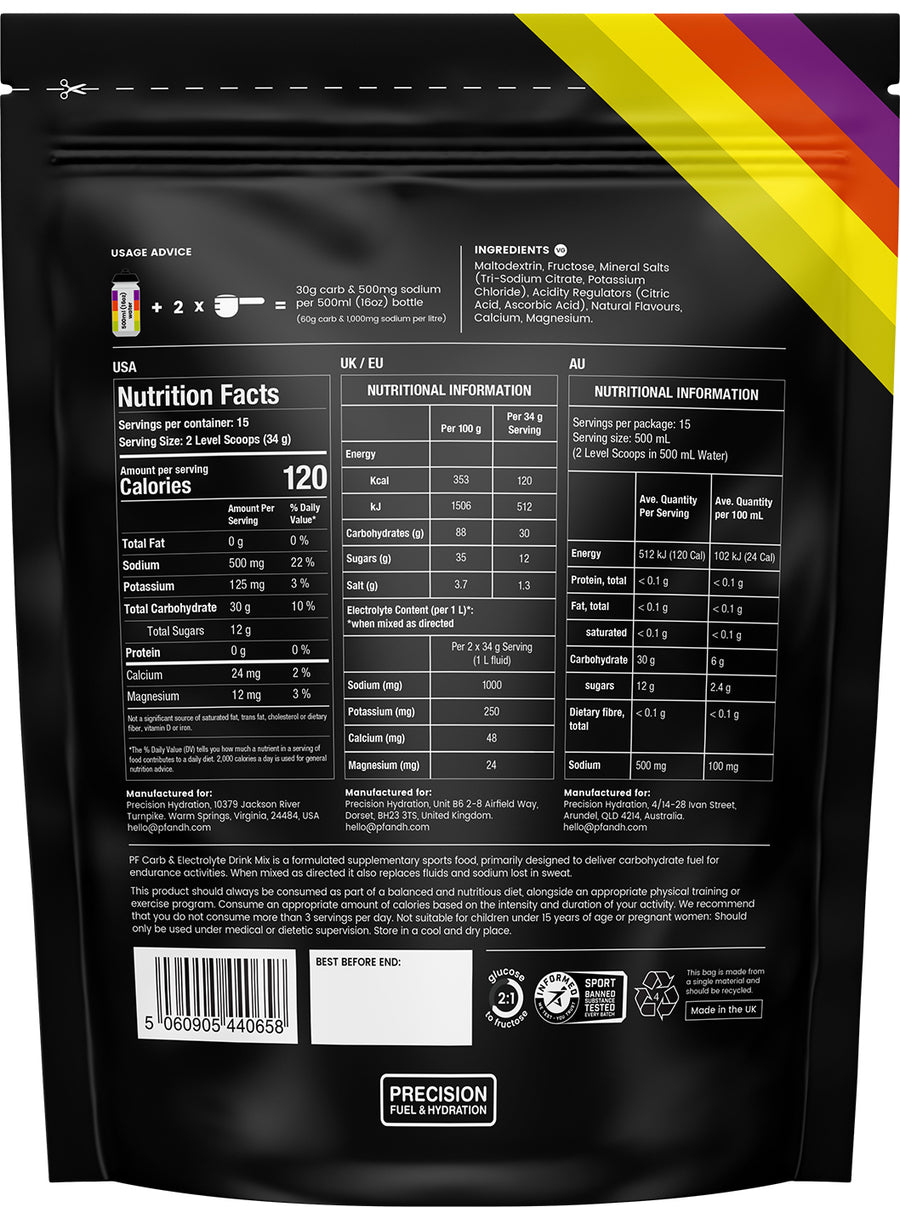 PF&H CARB & ELECTROLYTE DRINK MIX