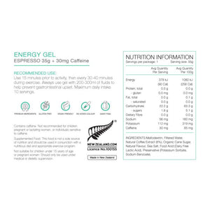 PURE ENERGY GEL 35G ESSPRESSO