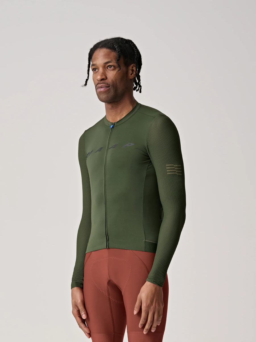 MAAP EVADE PRO BASE LONG SLEEVE BRONZE GREEN