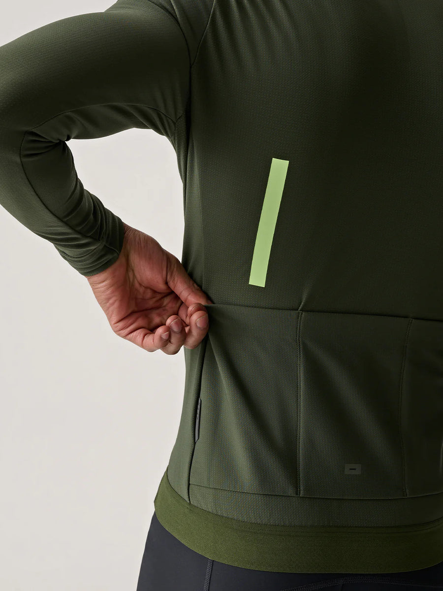 MAAP EVADE THERMAL LONG SLEEVE JERSEY BRONZE GREEN