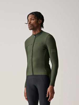 MAAP EVADE THERMAL LONG SLEEVE JERSEY BRONZE GREEN