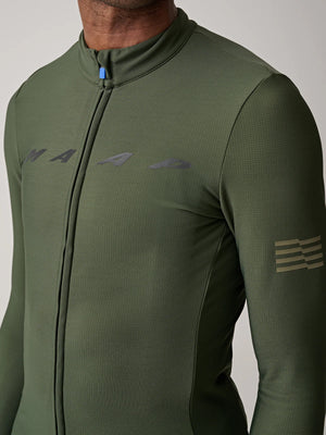 MAAP EVADE THERMAL LONG SLEEVE JERSEY BRONZE GREEN