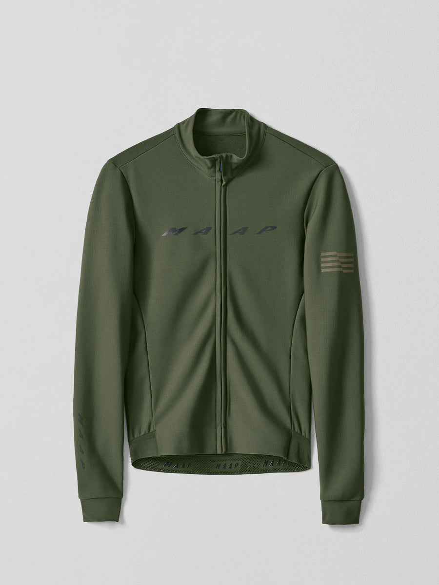 MAAP EVADE THERMAL LONG SLEEVE JERSEY BRONZE GREEN