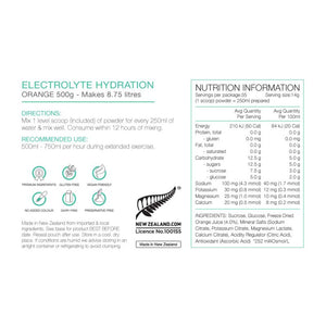 PURE ELECTROLYTE HYDRATION ORANGE 500G