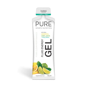 PURE FLUID ENERGY GEL 50G LEMON LIME CAFFINE