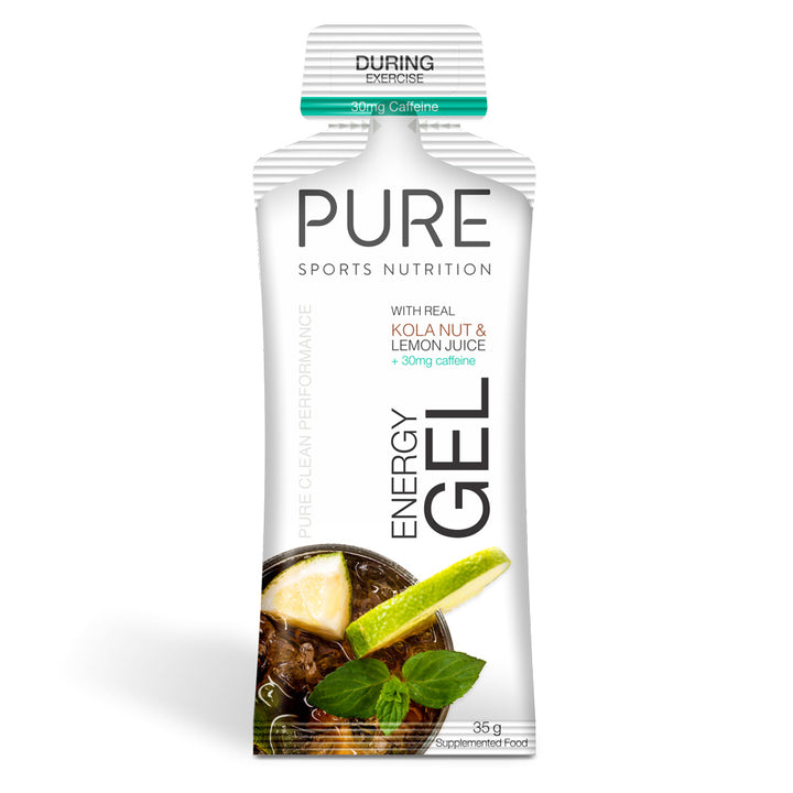 PURE ENERGY GEL 35G KOLA NUT & LEMON JUICE  30MG CAFFINE