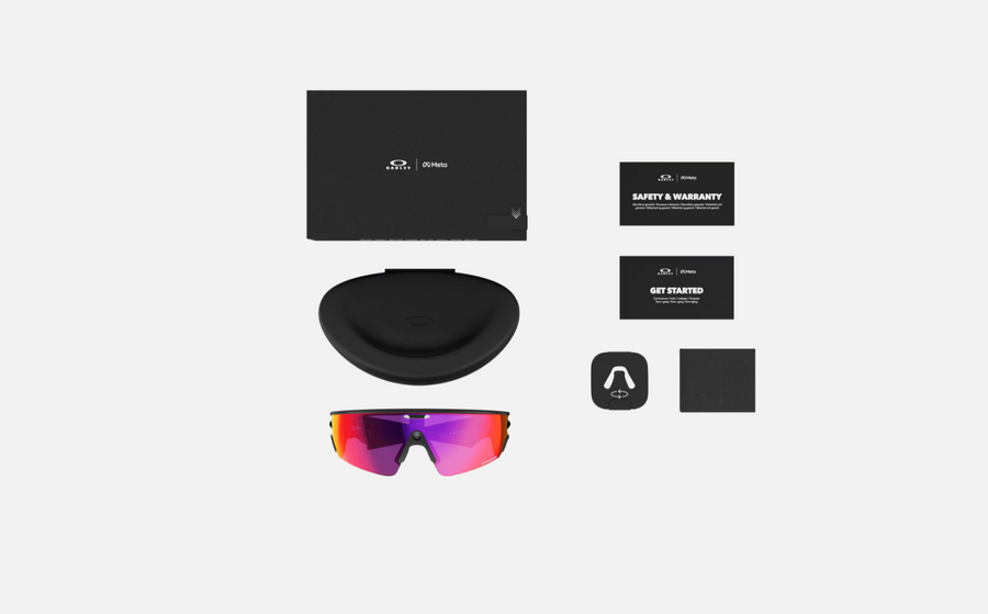 OAKLEY META VANGUARD (PRIZM ROAD LENSES, BLACK FRAME)