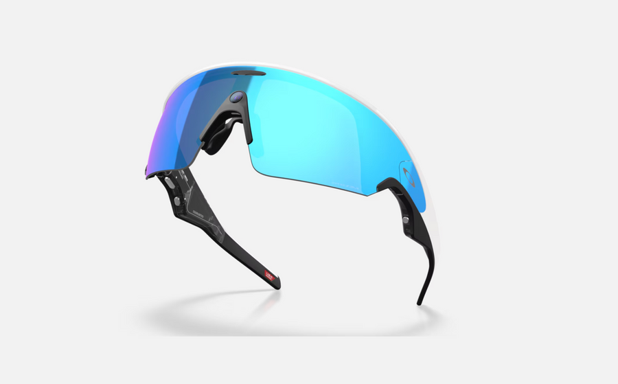 OAKLEY META VANGUARD (PRIZM SAPPHIRE LENSES, WHITE FRAME)