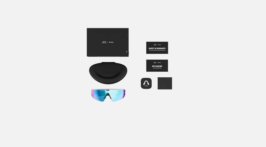 OAKLEY META VANGUARD (PRIZM SAPPHIRE LENSES, WHITE FRAME)