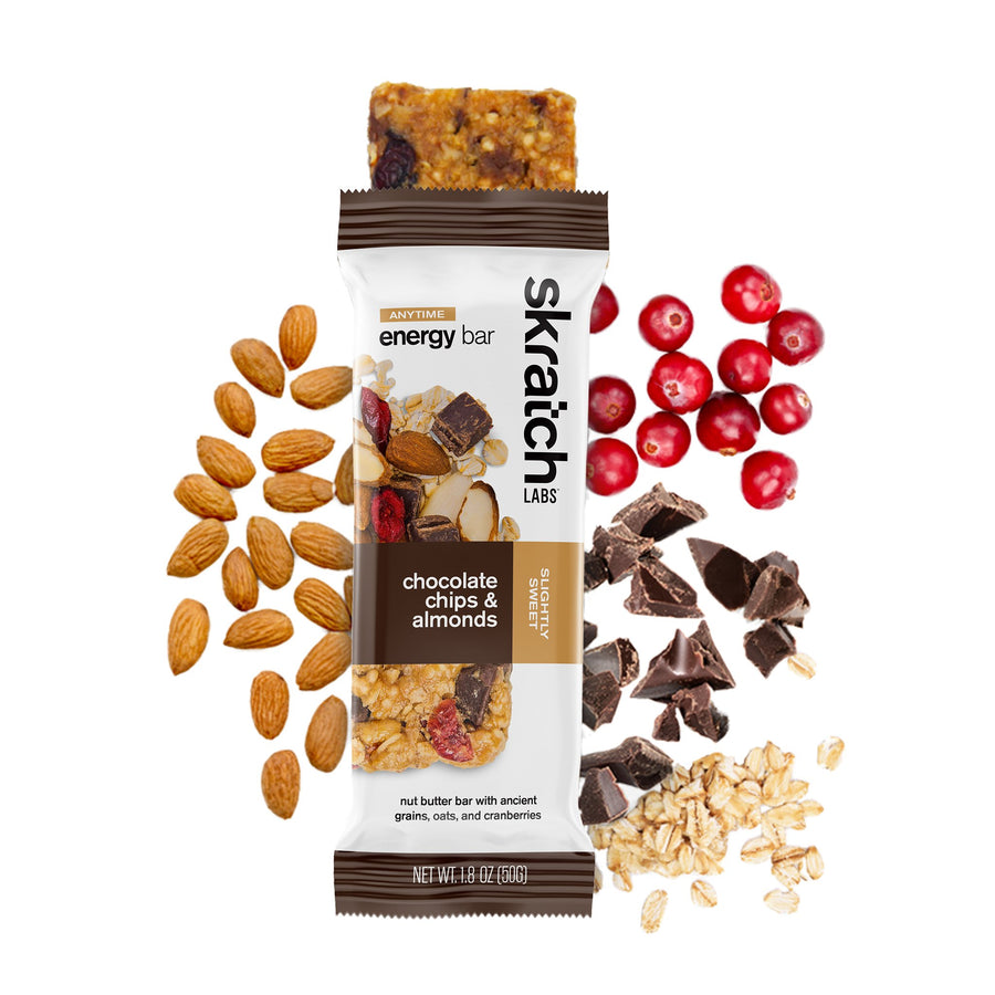 SKRATCH LABS CHOCOLATE CHIPS AND ALMONDS ENERGY BAR
