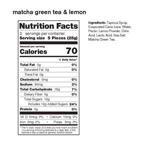 SKRATCH LABS MATCHA GREEN TEA AND LEMON SPORT ENERGY CHEWS